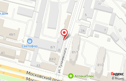 Торговая компания Драйв на улице Тухачевского на карте
