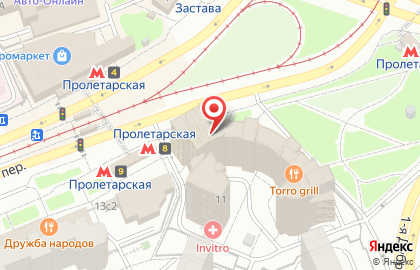 Столовая в Москве на карте