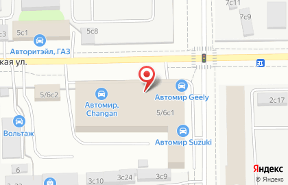 Дилерский центр Suzuki Автомир на Иркутской улице на карте