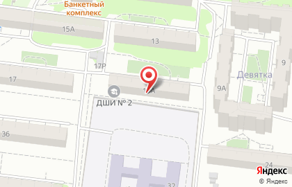 Детская школа искусств №2 на ​Путиловской на карте
