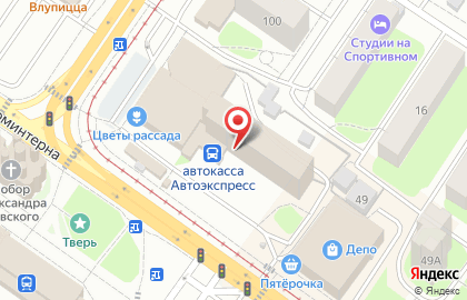 Банк ВТБ в Твери на карте