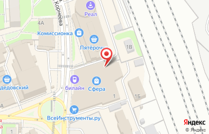 Сервис заказа легкового транспорта Максим на улице Корнеева на карте