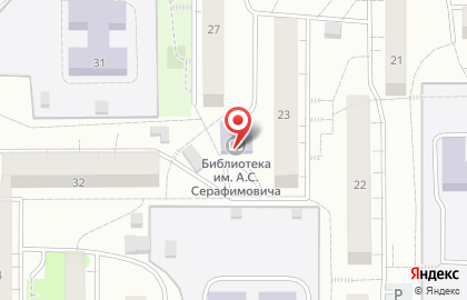 Библиотека им. А.С. Серафимовича в Октябрьском районе на карте