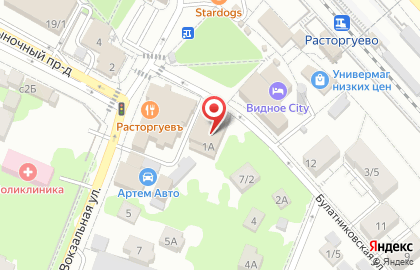 Банкомат Финанс Бизнес Банк , на Булатниковской улице на карте