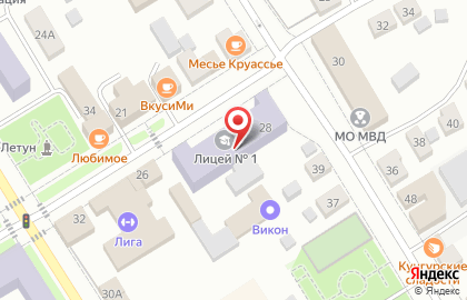 Лицей №1 в Перми на карте