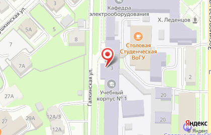 Банкомат Севергазбанк в Вологде на карте