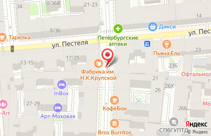 Атма на Моховой улице на карте