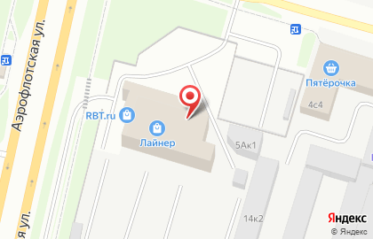 Микрофинансовая организация Удобные деньги на Аэрофлотской улице на карте