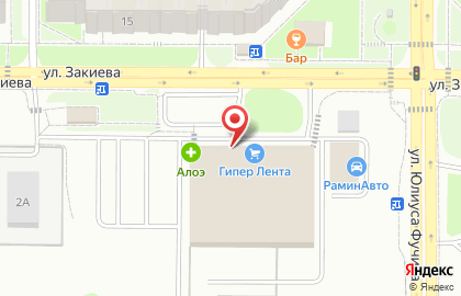 Мастерская по ремонту обуви на ул. Закиева, 2 к4 на карте