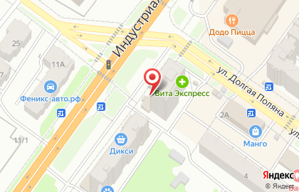 Киоск по продаже сухофруктов на Индустриальной улице на карте