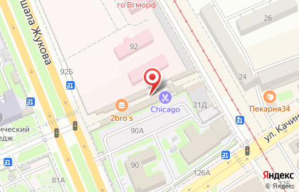 Сеть магазинов полуфабрикатов Ермолино в Дзержинском районе на карте
