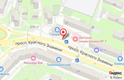 Магазин овощей и фруктов на проспекте Красного Знамени на карте