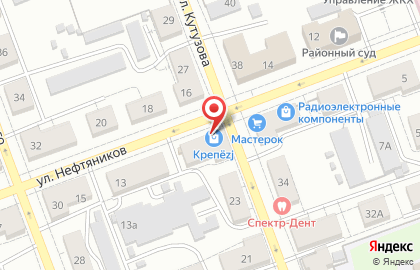 Мастерская по заточке инструментов на улице Нефтяников на карте