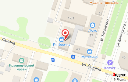 Супермаркет Пятерочка на улице Ленина на карте