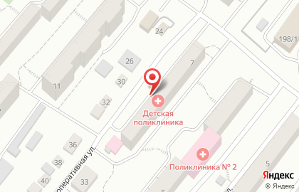 Городская детская поликлиника г. Златоуст на улице Космонавтов на карте