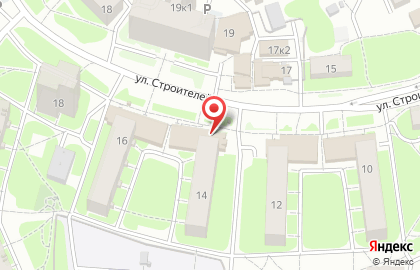 Супермаркет Пятёрочка на улице Строителей на карте
