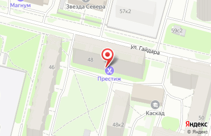 Салон красоты Престиж на улице Гайдара на карте