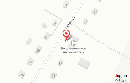 Емельяновское лесничество на карте