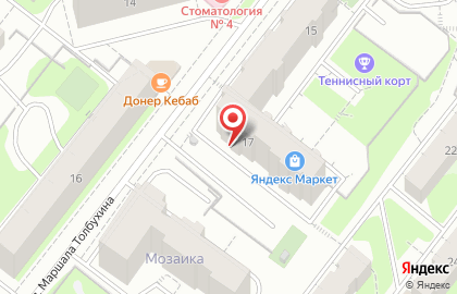 Ясли-сад Смешарики в Орджоникидзевском районе на карте