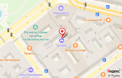Хостел Simple Hostel в Центральном районе на карте