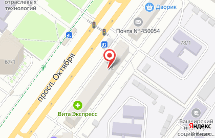 ИнвестКапиталБанк, АО на проспекте Октября, 74 на карте