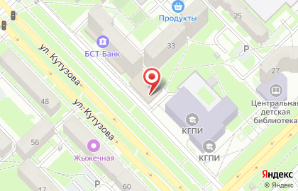 Банкомат Бст-банк на улице Кутузова на карте