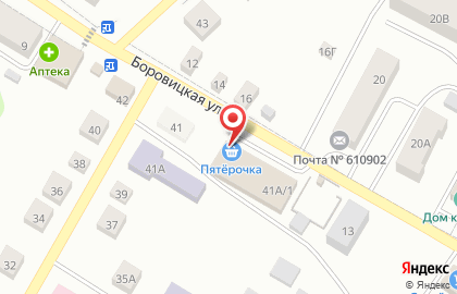 Универсам Пятёрочка в Первомайском районе на карте