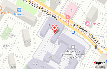 Академия Государственной Противопожарной Службы мчс России на карте