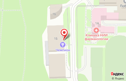 Теннисный клуб Чемпион на улице Нахимова на карте