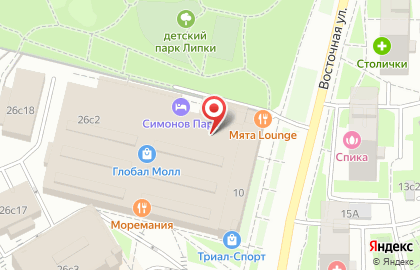 Автомат по продаже контактных линз Mr.Lensomat 24 на улице Ленинская Слобода на карте