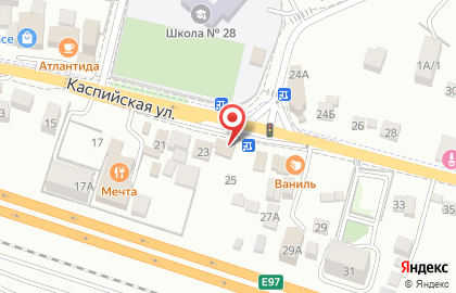 Суши-бар Рис и Тесто на Каспийской улице на карте