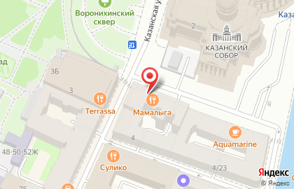Ресторан Мамаlыga на Казанской улице на карте