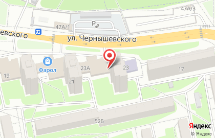 Участковая избирательная комиссия №82 на улице Чернышевского на карте