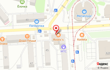 Ресторан быстрого питания KFC на Школьной улице на карте