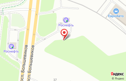 АЗС ПТК-Сервис на проспекте Большевиков на карте