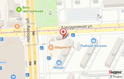 Центр ювелирных распродаж Золото Дисконт на Аэродромной улице на карте