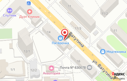 Супермаркет Пятёрочка на площади Карла Маркса на карте