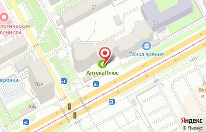 Аптека 59 плюс в Перми на карте