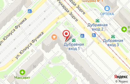 Магазин алкогольной продукции Метрополь на улице Рихарда Зорге на карте