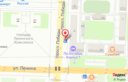 Магазин цветов на улице Победы 4В на карте
