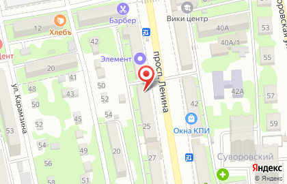 Юридическая компания Бизнес-проводник на проспекте Ленина на карте