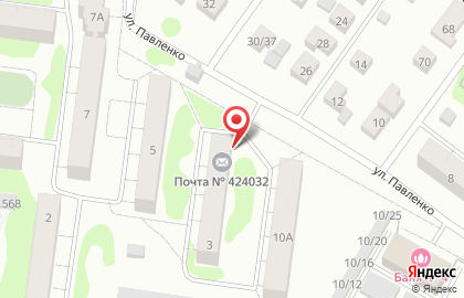 Почта России в Йошкар-Оле на карте