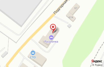ТД "Заря" на Подгорной улице на карте