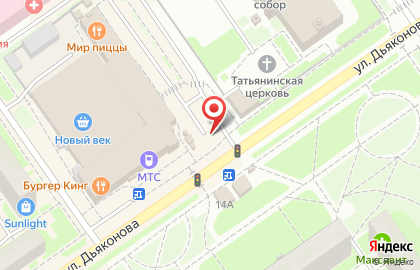 Супермаркет Победа в Автозаводском районе на карте