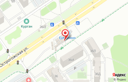 Страховой магазин Инглавстрах на улице Курчатова на карте