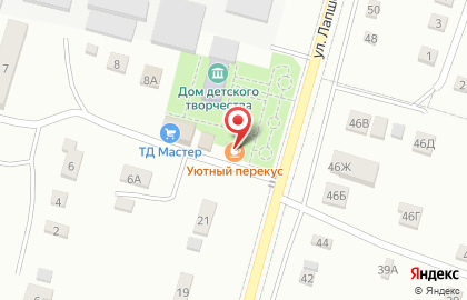 Кафе быстрого питания Шашлычный дворик на улице Лапшова на карте