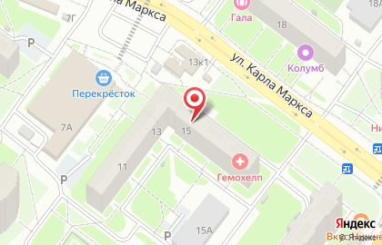 Продуктовый магазин в Нижнем Новгороде на карте