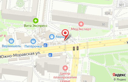 Киоск быстрого питания Русский аппетит на Южно-Моравской улице, 30 на карте