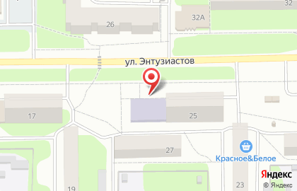 Центральная городская библиотека на улице Энтузиастов на карте