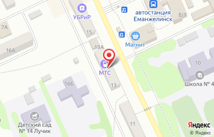 МТС в Челябинске на карте